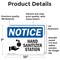 Signmission Hand Sanitizer Station Sign With Symbol, 10 in W x Rectangle, Vinyl Decal OS-2PACK-NS-D-710-L-13210 - alternate 2